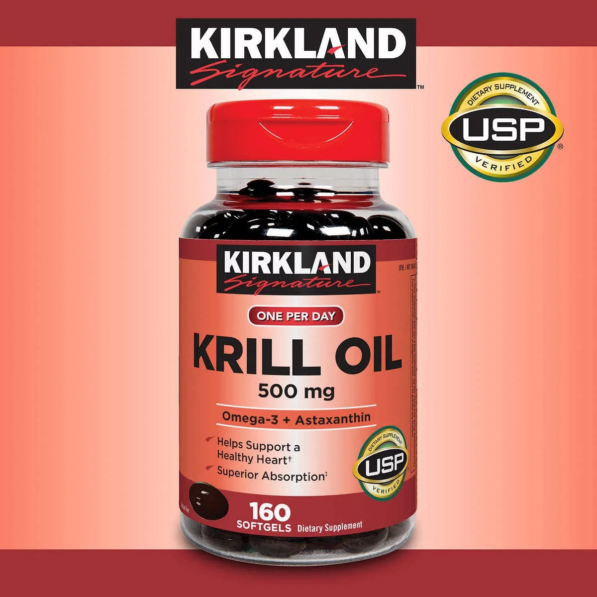 Krill Oil 500 mg 160 Softgels Y75399