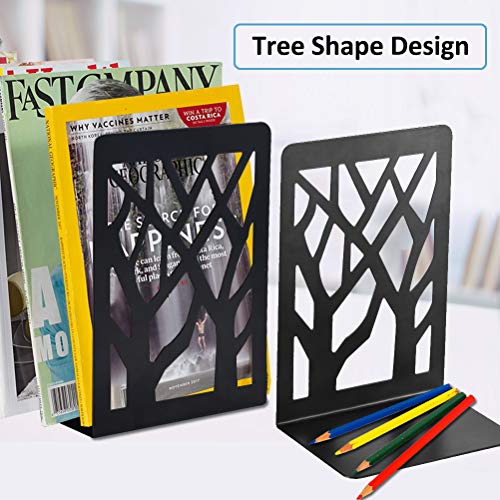 Metal Bookends Black 3 Pair J51490