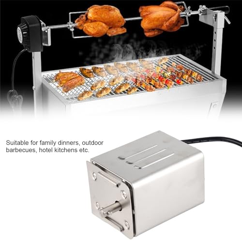 Stainless Steel BBQ Rotisserie Motor Electric Roaster 50-70kgF Torque Capacity US Plug 110V M935