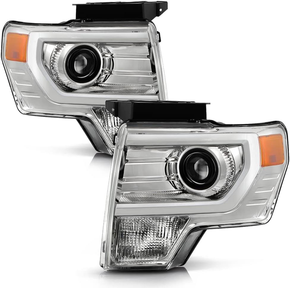 Chrome Housing Projector Headlights Driver + Passenger Side B634