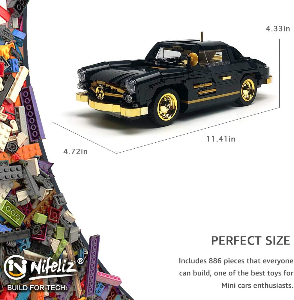 1:14 Scale Sports Car Building Blocks Set 886 Pcs Pack of 2 P750579