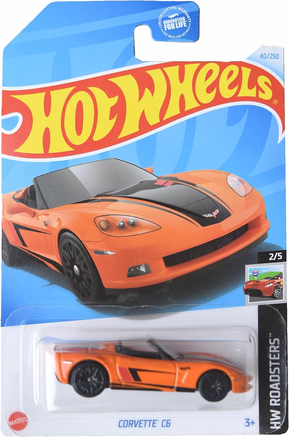 Orange Hot Wheels Corvette C6 Q738