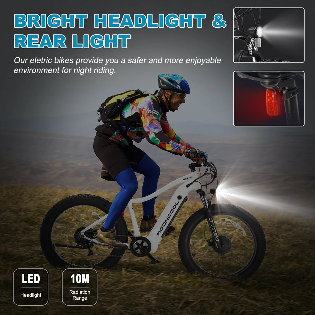 26" X 4" Fat Tire 1000W Dual Motor Electric Mountain Bike U17368