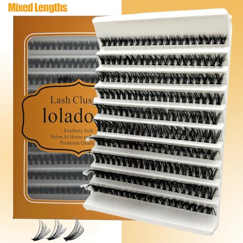 Natural Lash Clusters C Curl Short Classic Individual Lashes Cluster Wispy Wide Stem DIY Eyelash Extension Clusters (8-16mm) A73934