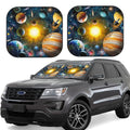 Small Foldable Car Windshield Sun Shade 2-Piece H46172