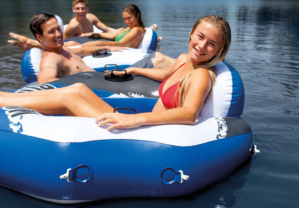 2 Pack 2 Person Floating Tube with Cooler Z57110