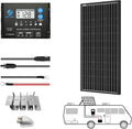100 Watts Monocrystalline Solar RV Kit with 20A PWM LCD Charge Controller A64593
