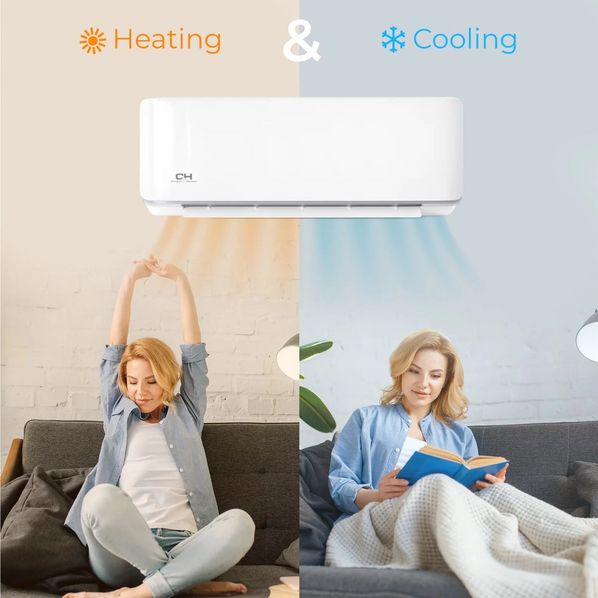 9000 BTU 115V Wall Mounted Mini Split Heat Pump Air Conditioner K828638