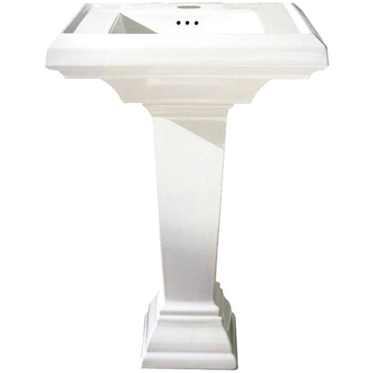 White Pedestal Sink A44164