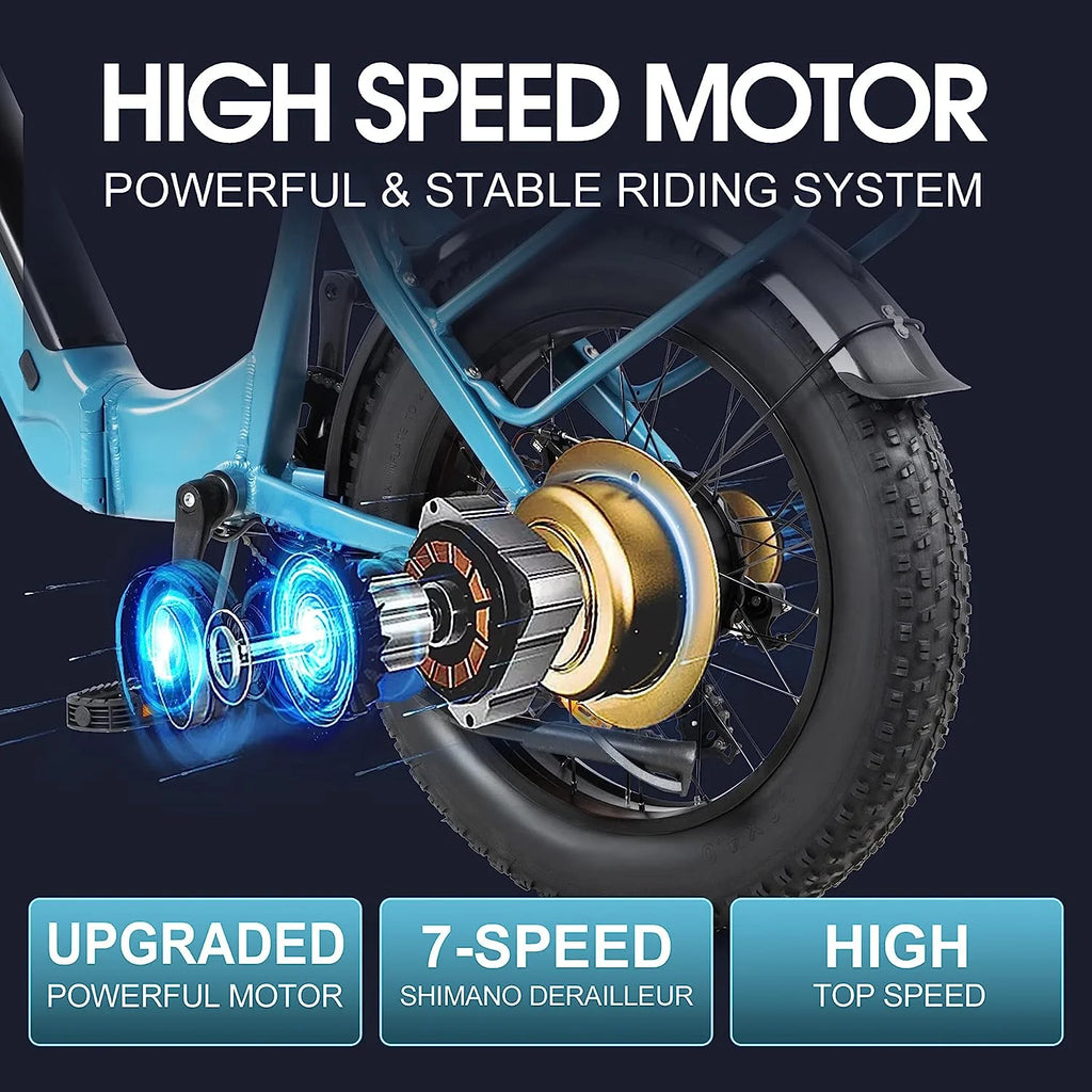 20 Fat Tire Folding Electric Bike 500W 48V 14AH R21033