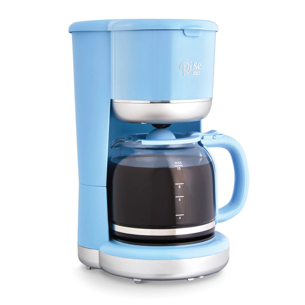 Blue 10 Cups Glass Carafe Drip Coffee Maker L9503