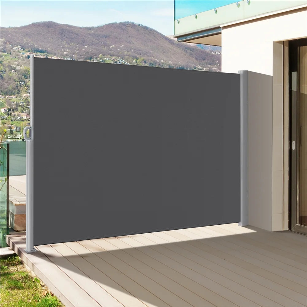 118 x 71" Retractable Side Awning, Dark Gray F71842