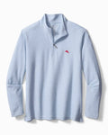 Men's Half-Zip Light Sky Hthr Size L E3075