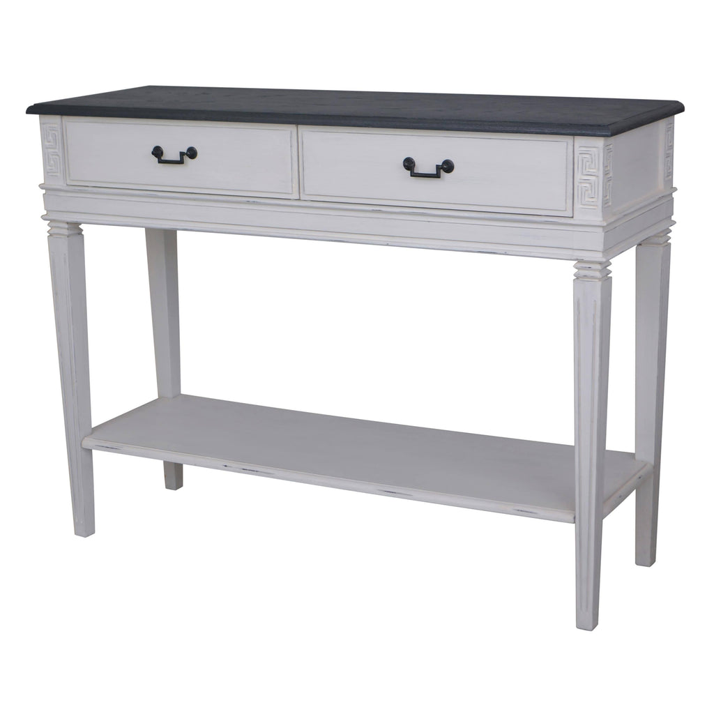 Carved 2-Drawer Console Table E733