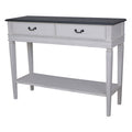 Carved 2-Drawer Console Table E733