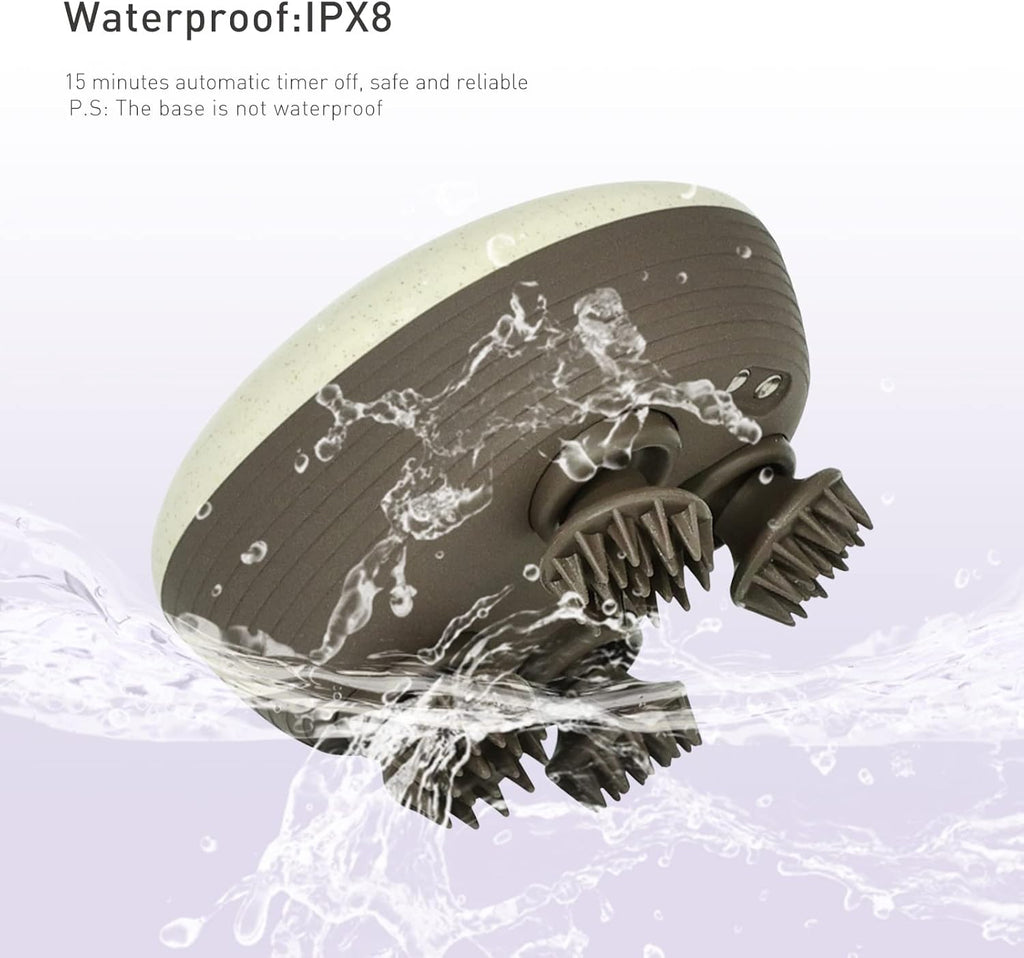 IPX8 Waterproof Rechargeable Handheld Scalp Massager Q338