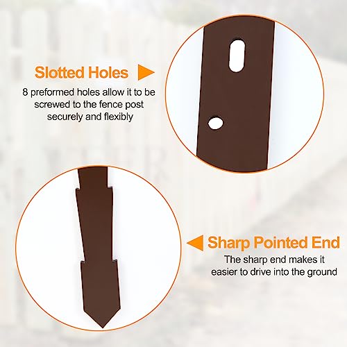 6 Pack Fence Post Repair Stakes Spikes Kit E820