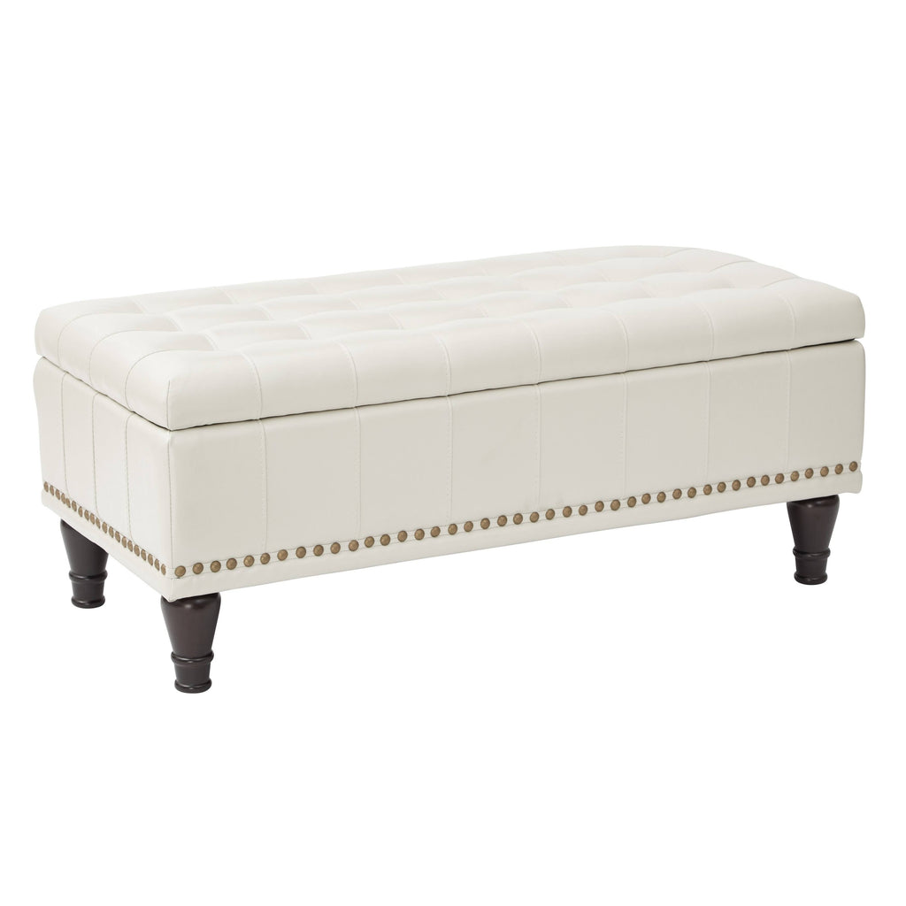 Grey Storage Ottoman I904060