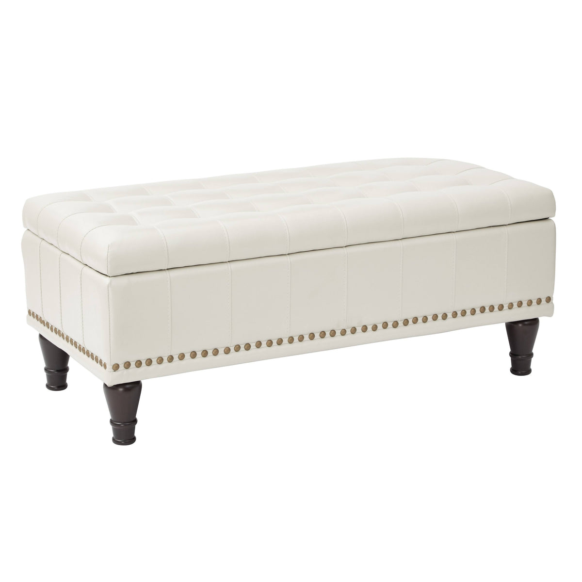 Grey Storage Ottoman I904060