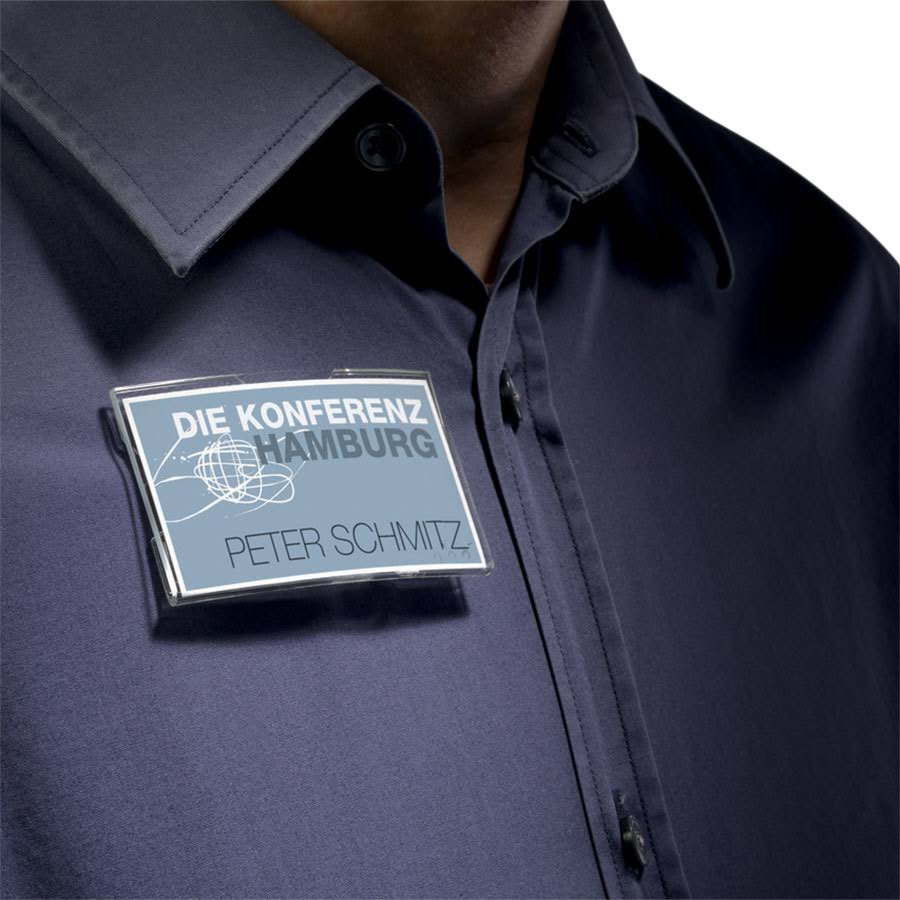 Convex Name Badge with Magnet - 25/Box U22840