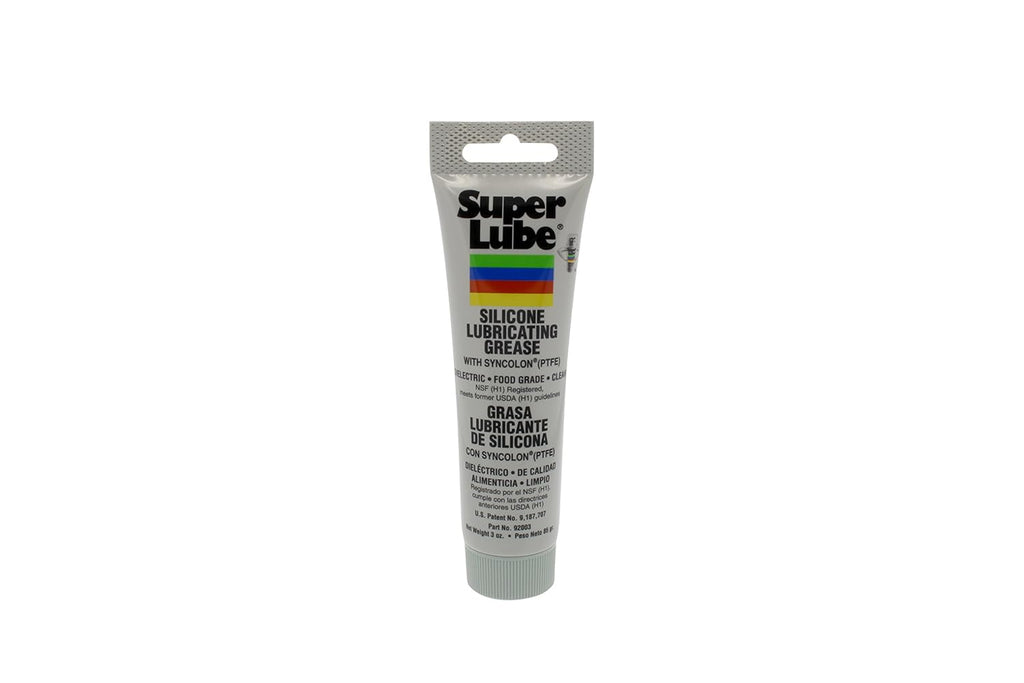 Translucent White Silicone Lubricating Grease with PTFE, 3 oz Tube F83431