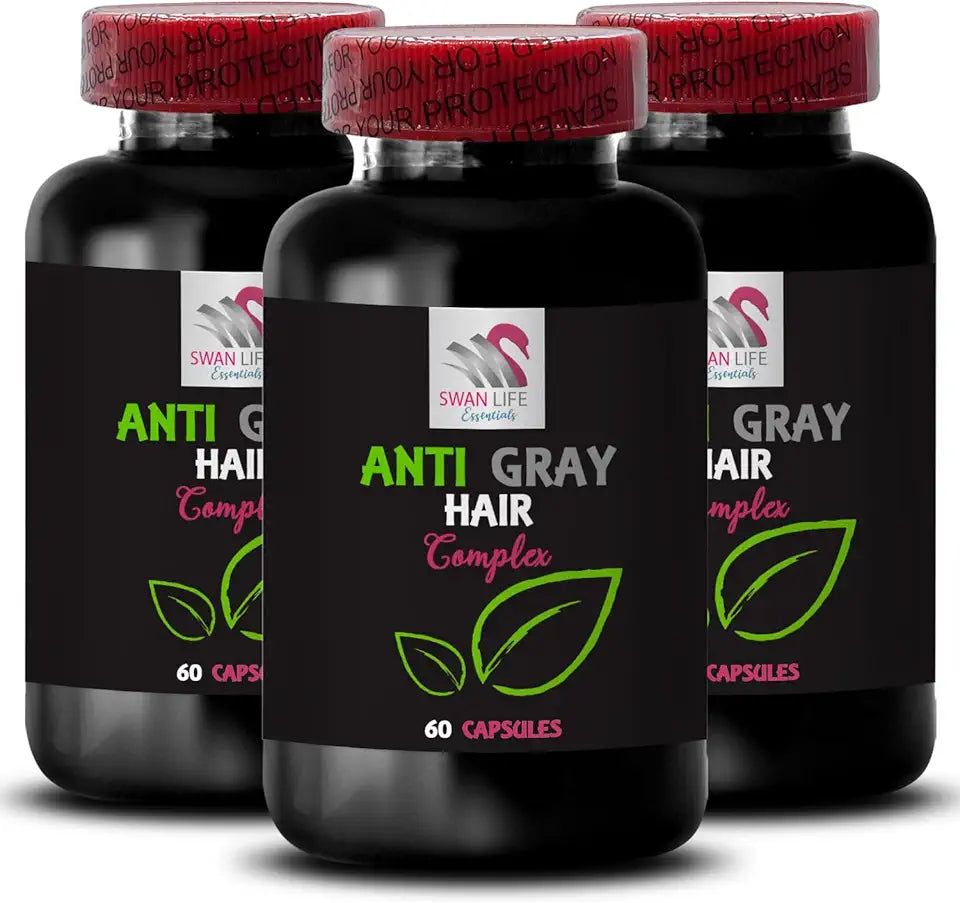Anti Gray Hair Capsule 3 Bottles 180 Capsules T205