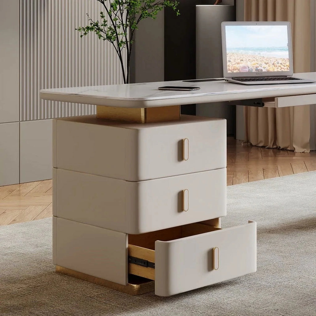 White Executive Office Desk L5056
