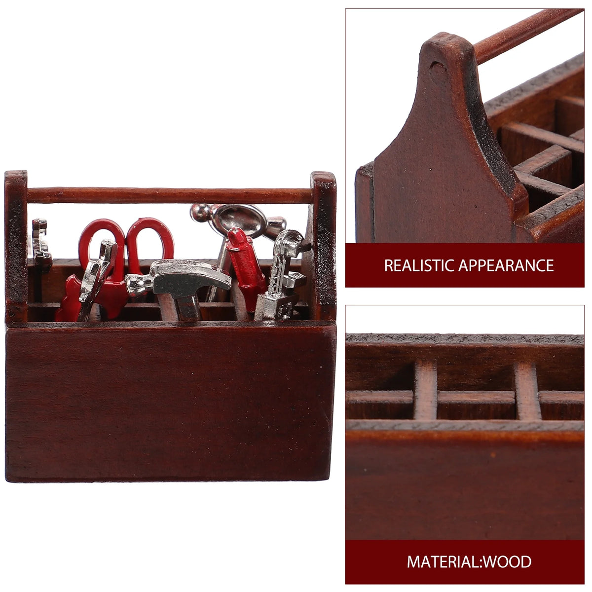 Walnut Toy Tabletop Decor Miniature House Accessories I75567