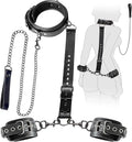 Bondage Restraints Set with Collar Handcuffs E72609