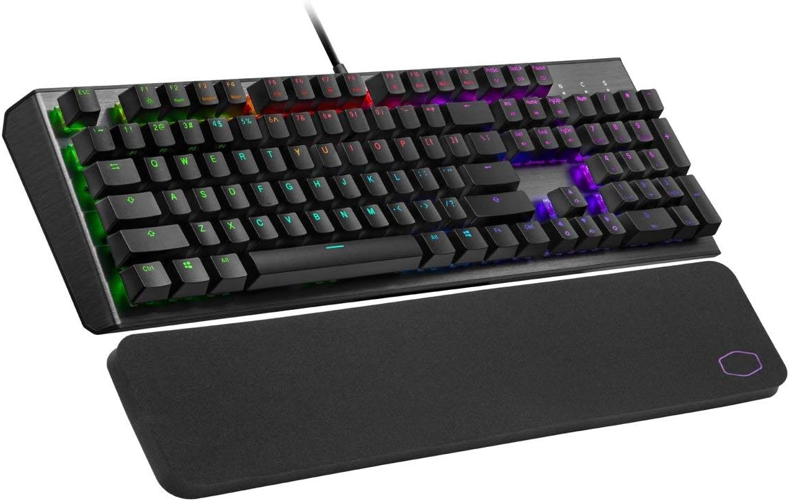 Pure Black Gaming Mechanical Keyboard with RGB Back Lighting, Full Pack of 2 H36183