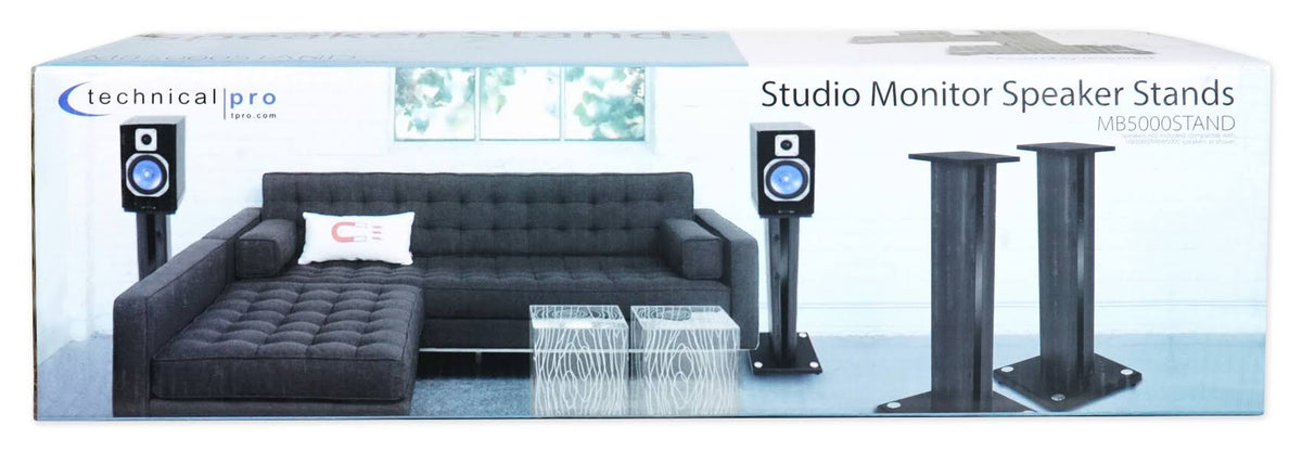 Pair 26x22 Bookshelf Speaker Stands P7762