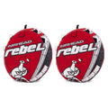 Red 1 Person Towable Tube Kit with Rope and Pump 2 Pack W6310