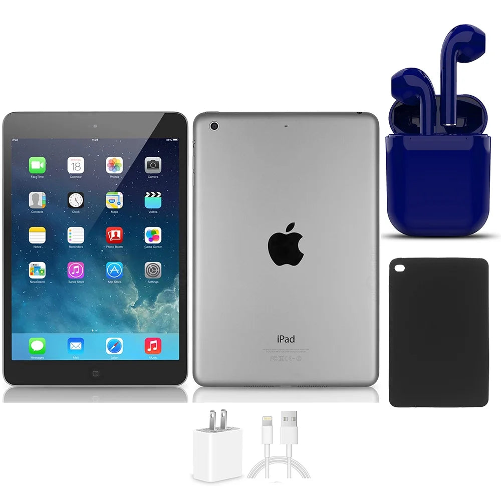 16GB Space Gray Wi-Fi iPad Mini 2 Bundle X7124