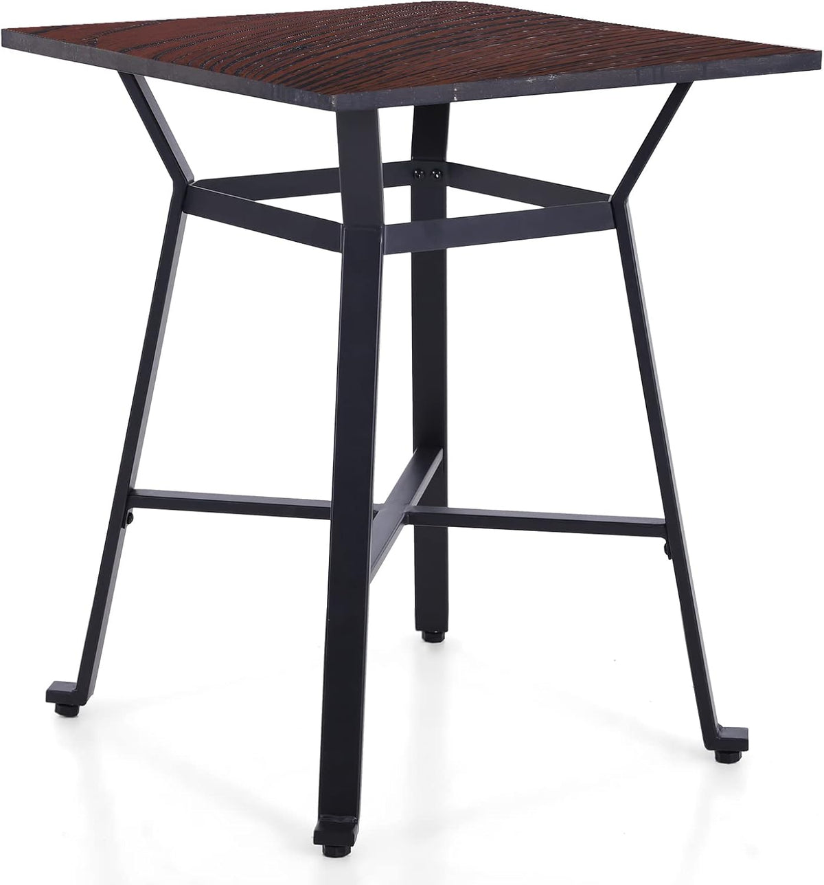 Brown Square Solid Wood Bar Table K601