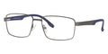 Matte Gray Rectangular Full Rim Eyeglasses H964608