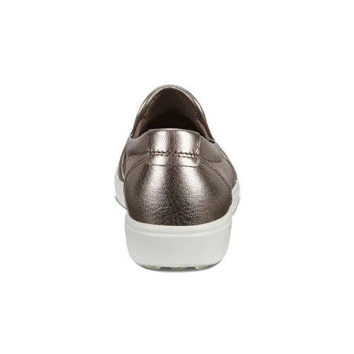 Women's Stone Metallic Leather Soft 7 Woven Slip-On Sneakers W9119