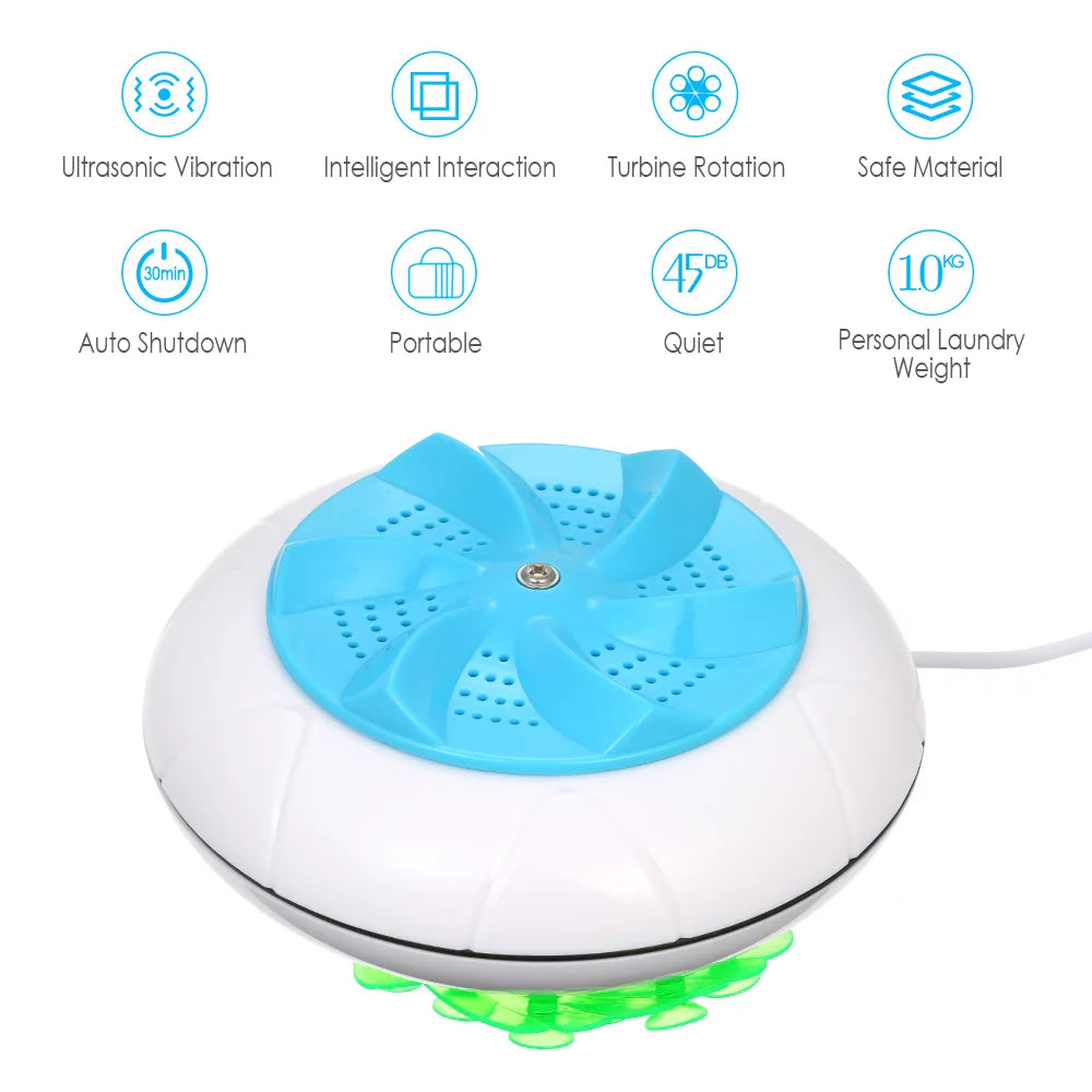 Portable Washing Machine 1 kg Rotating Washer with USB Cable P32571