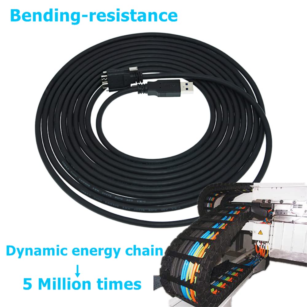 USB 3.0 Cable A/M to Micro B/M Dual Screw Locking 3M T917545