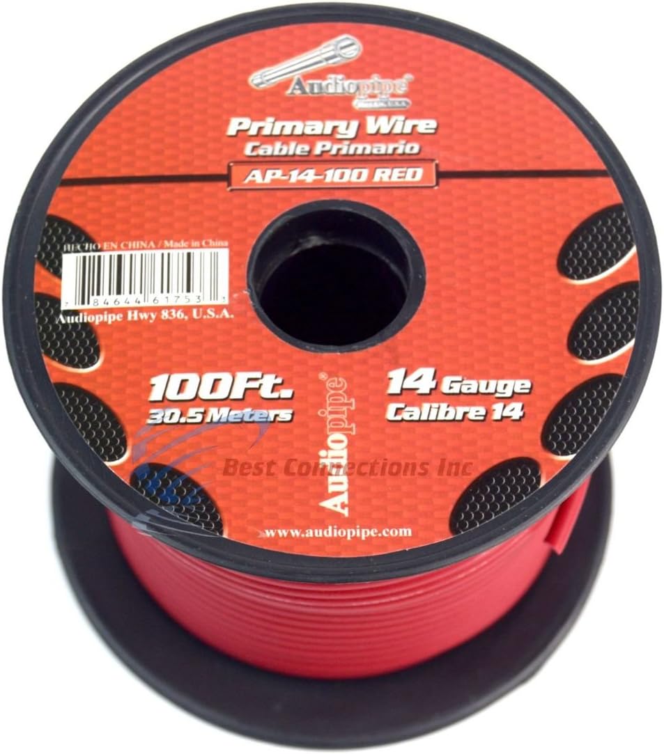 14 Gauge 11 Rolls 100 Feet Primary Power Ground Wire Remote Cable I10249