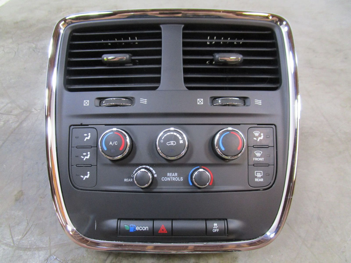 17 18 19 20 2017-2020 Dodge Caravan Front 3 Zone Heater & AC Control Unit O12526