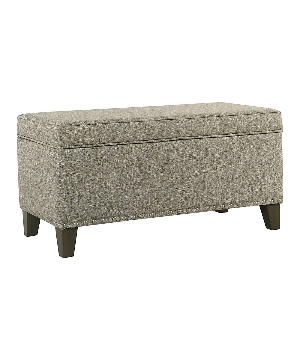 Large Storage Bench with Nailhead Trim E3638