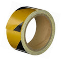 Reflective Hazard Black / Yellow Tape, 14 in x 33 ft U415305