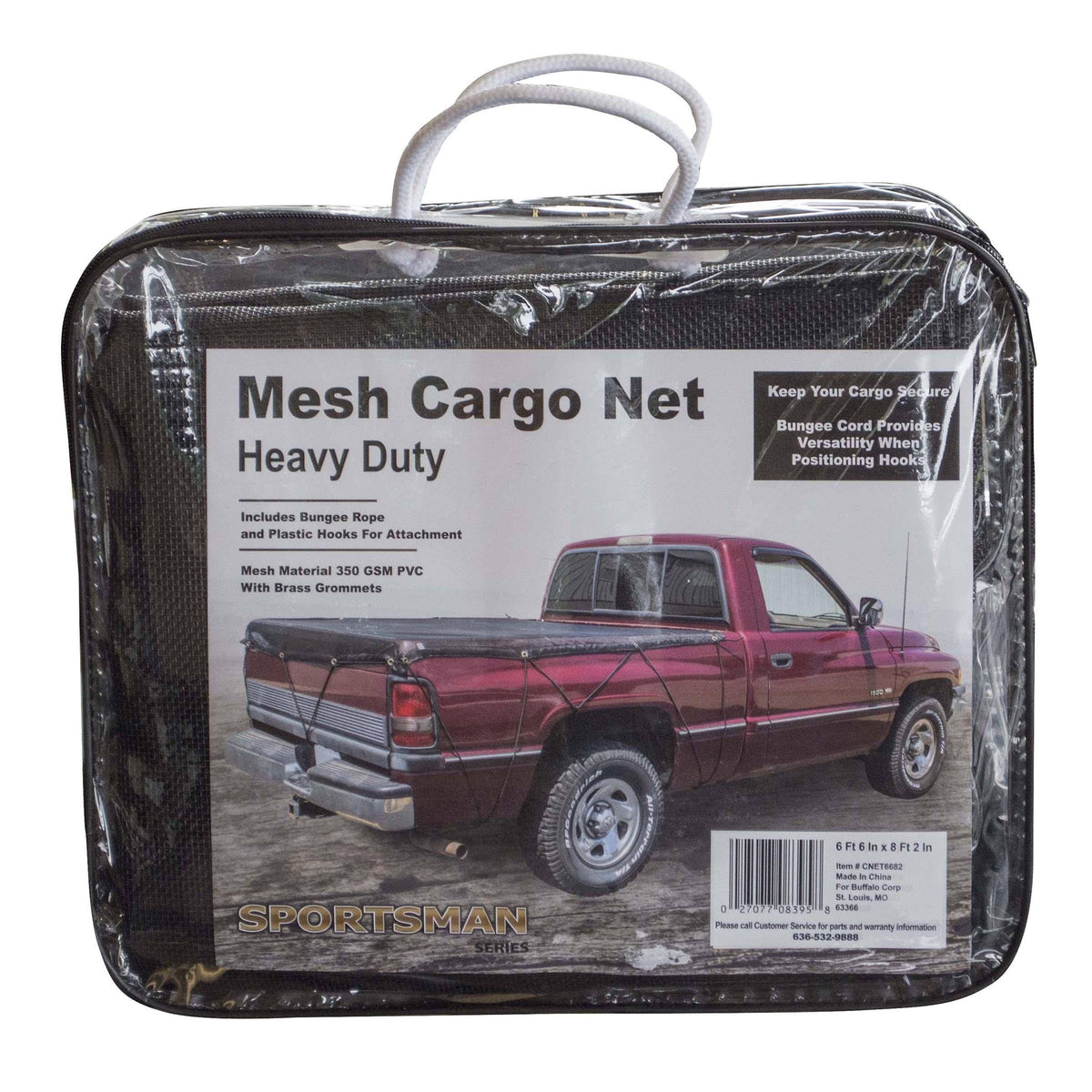 Heavy Duty Mesh Cargo Net 6 ft. 6 in. x 8 ft. 2 in. P379