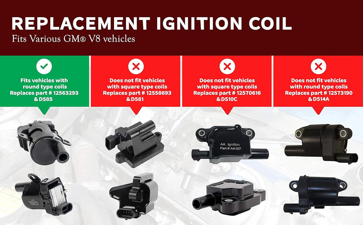 Ignition Coil Pack Set of 8 for GM V8 Vehicles G82668