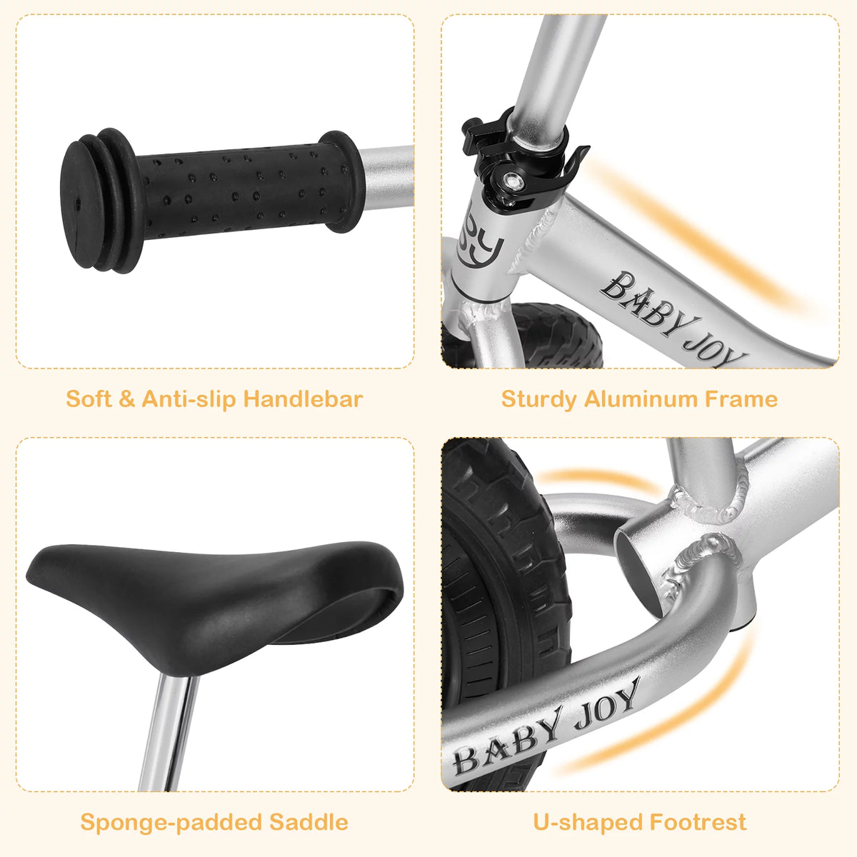 Aluminum Adjustable No Pedal Balance Bike S323