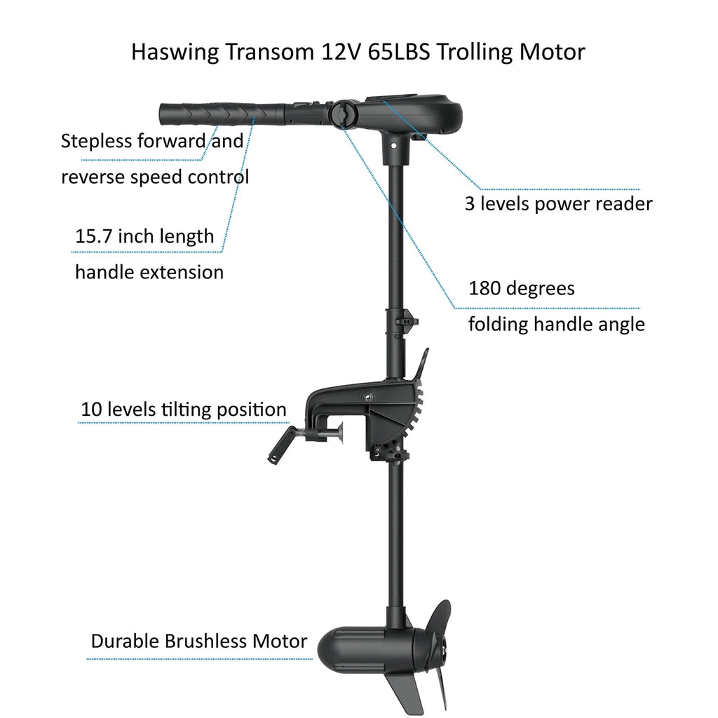 12.5ft Inflatable Pontoon Boat with Black 12V 55LBS Remote Trolling Motor and Foot Control P75957