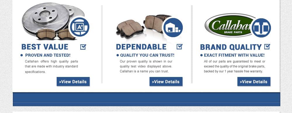 Premium OE 5 Lug Brake Disc Rotors + Metallic Brake Pads K279317