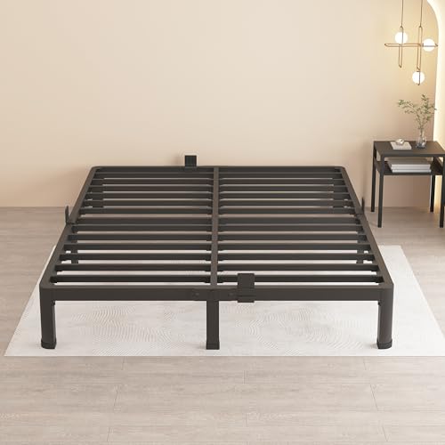 18 Inch Full Size Metal Platform Bed Frame with Under-Bed Storage W5919