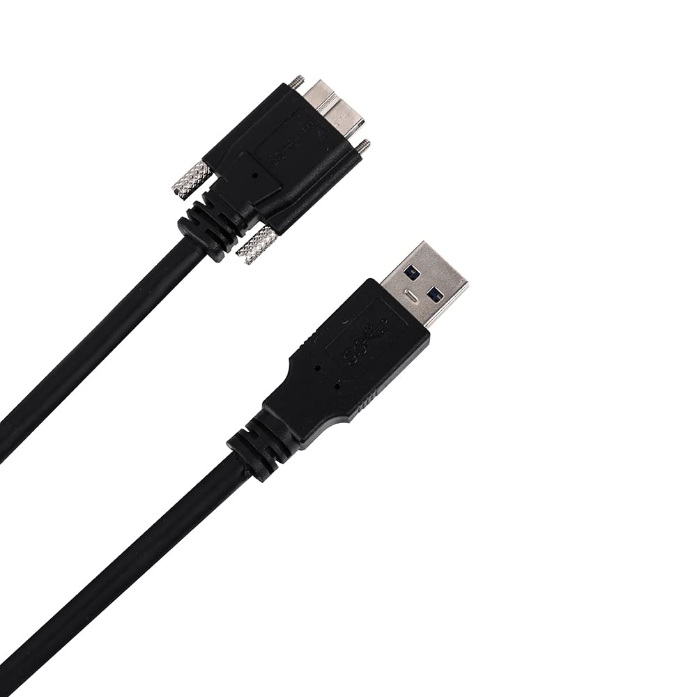 USB 3.0 Cable A/M to Micro B/M Dual Screw Locking 3M T917545
