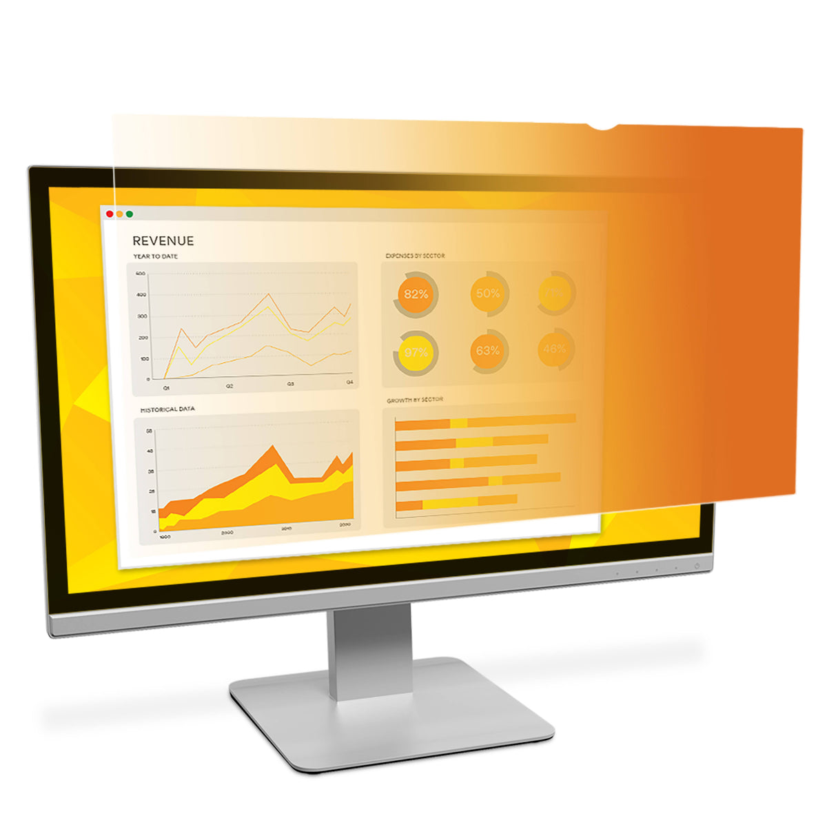 Gold Privacy Filter for 20 inch Widescreen Monitor J55059